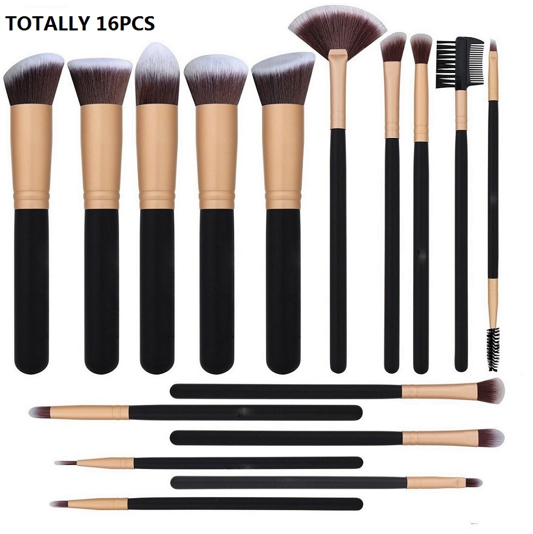 16 Pcs/Set Classic Makeup Brush Kit