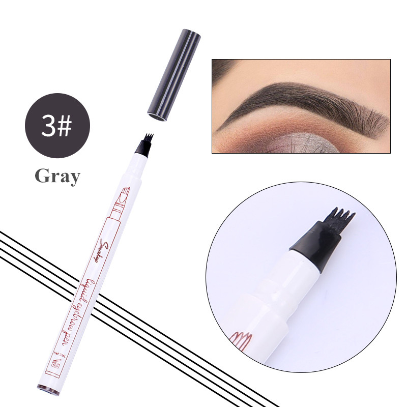 Eye Brown Makeup Eyebrow Pencil With A Micro-Fork Tip Applicator Creates Natural Eyebrow