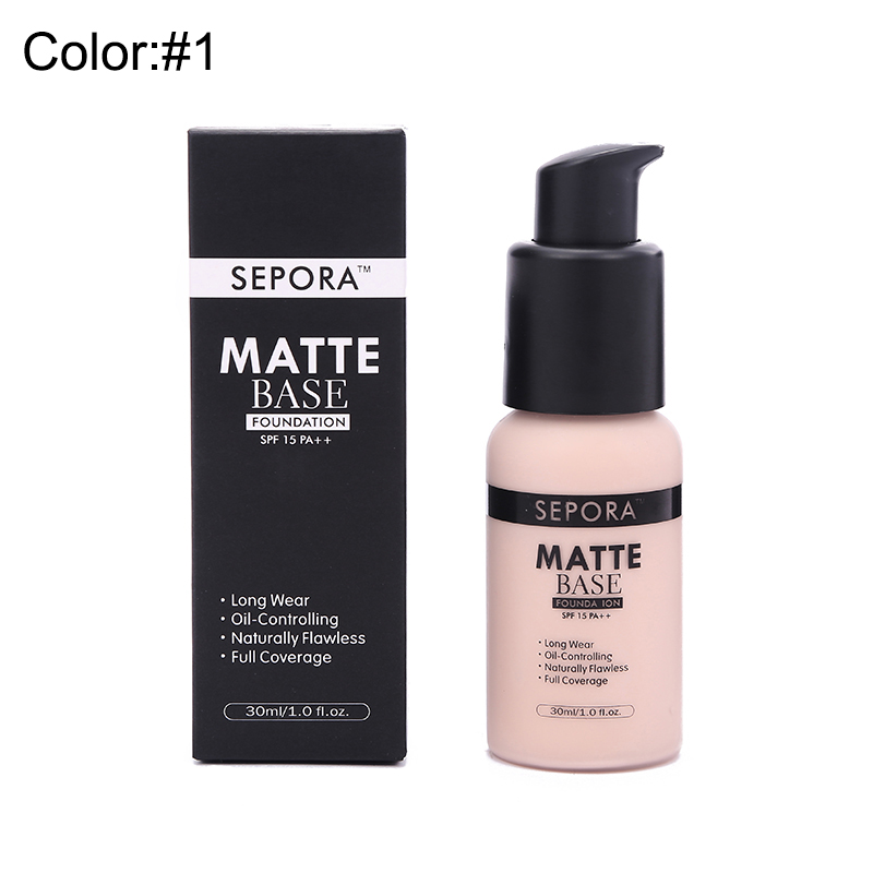6 Color Foundation Face Concealer  Makeup Liquid Foundation Cosmetics Moisturizing Whitening Foundation Waterproof Face Makeup