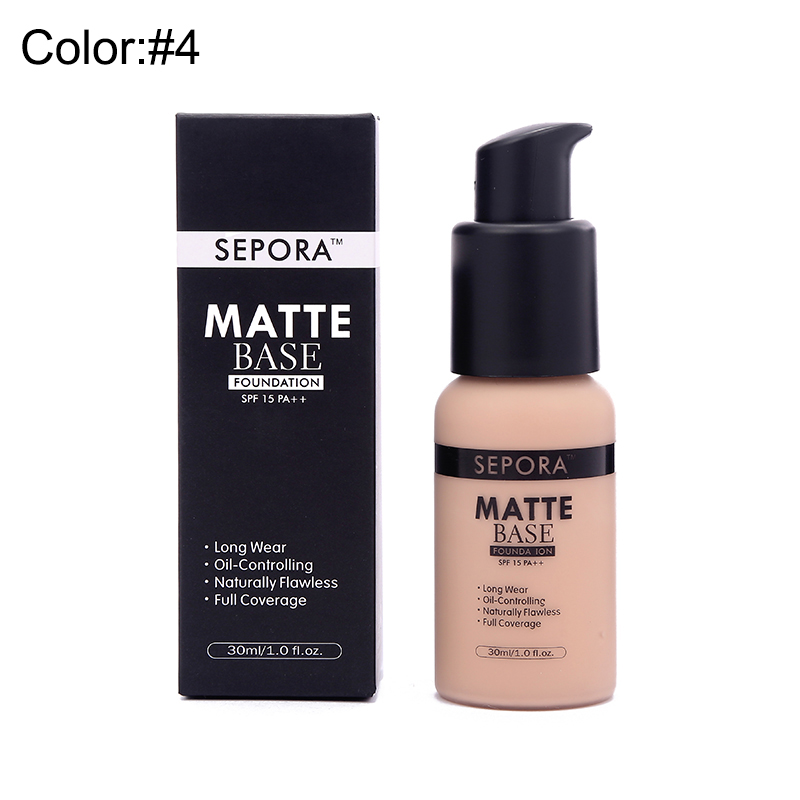 6 Color Foundation Face Concealer  Makeup Liquid Foundation Cosmetics Moisturizing Whitening Foundation Waterproof Face Makeup